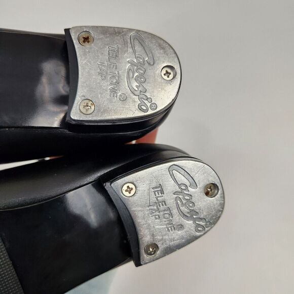 CAPEZIO Tic Tap Toe Dance Shoe Child Black SZ 12.5M 443C RN#63356 Beginner - Picture 10 of 16